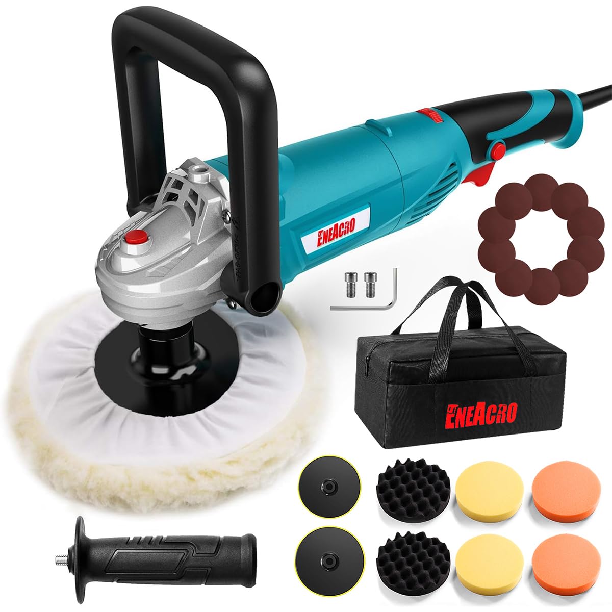 Amazon.com: ENEACRO Polisher, Rotary Car Buffer Polisher Waxer